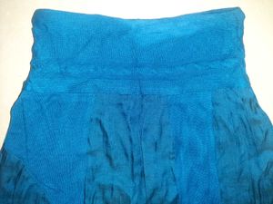 🦋 Ocean-Blue Flowy A-Line Skirt — Orignal PROMOD