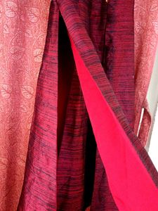 Elegant Maroon Embroidered Gown kurti
