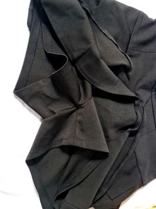 Black mini skort