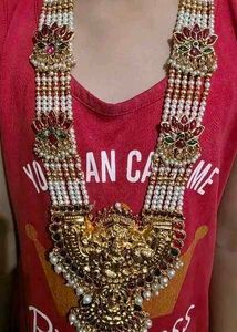 Exquisite Indian Traditional Gold Necklace Set