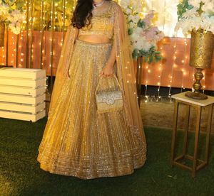 Gorgeous Gold Lehenga Choli