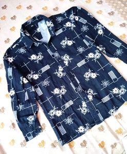 Floral Print Shirt 🤍🧒🏻