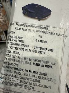 Cond. 3-  Prestige Toaster Unused But Body Damage