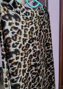 Leopard Print Wide Leg Palazzo