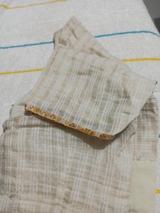 Assam Pure Cotton With Golden Muga Thread Work