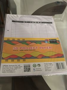 2 Peice- 50 Sheet Paper + 3 Highlighters