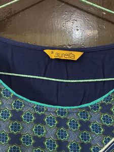 Stylish Navy Blue Printed Kurta