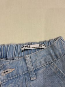 Light Wash Cargo Jeans