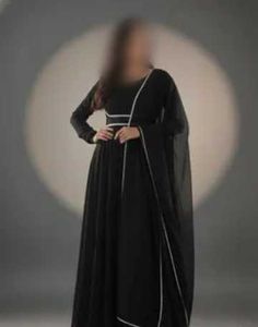Elegant Black Kurta Set with Dupatta