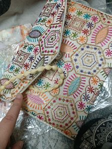Embroidered Sling Bag