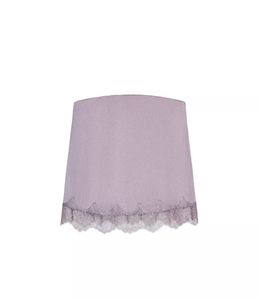 ZARA Satin Top with Lace Trim
