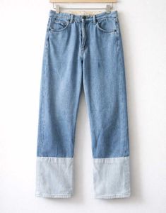 Two-Tone Cuff Jeans