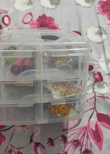 Assorted mystery box with jewellery, makeup etc