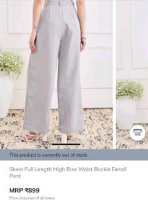 shein grey formal pant