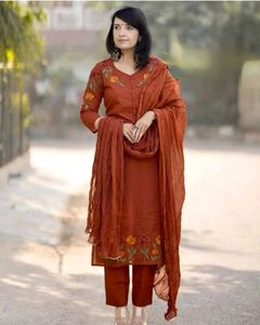 Stylish Embroidered Kurta Set with Dupatta