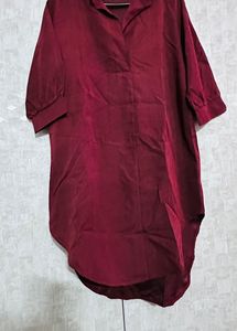 Maroon Kareena Style Kurta