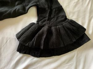Black bell sleeve sweater