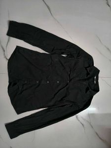 Classic Black Collared Shirt
