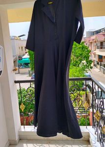 black long dress with pocket