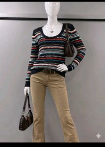 Cozy Striped Knit Sweater