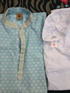 Boys Light Blue Kurta Set