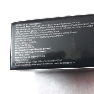Swiss Beauty Primer Mattifying Setting Powder With