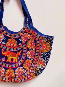 Embroidered Jaipuri Handbag