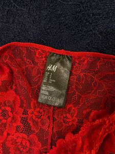 H&amp;M Red Lace Briefs