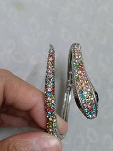 Sparkling Snake Bangle Bracelet