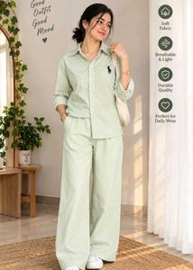 Stylish Striped Shirt &amp; Pant Set