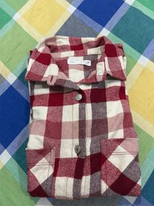 Zara Red & White Plaid Flannel Shirt