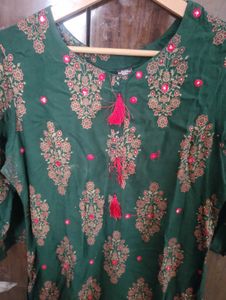Beautiful Emerald Green Kurta