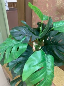 2 Pcs Artificial Monstera Plant