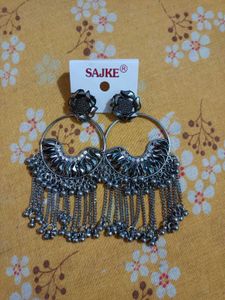 Oxidised Jhumka Earrings for Women