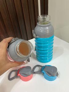 Set of 2 School Water Bottles