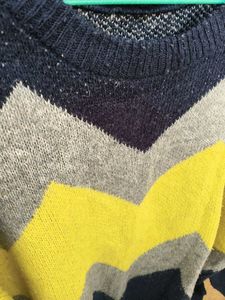 Chevron Knit Pullover Sweater