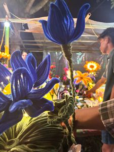 Beautiful Blue Lotus Showpiece