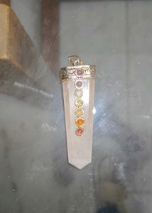 Rose Quartz Gemstone Crystal Pendant