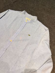 : 🐊 RARE LACOSTE CHINESE COLLAR SPECKLED SHIRT🐊