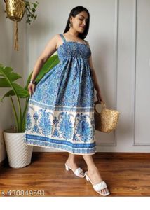 Bohemian Print Midi Dress