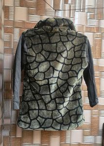 Stylish Animal Print Coat