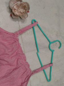 Chic Striped Cami Top with Embroidery