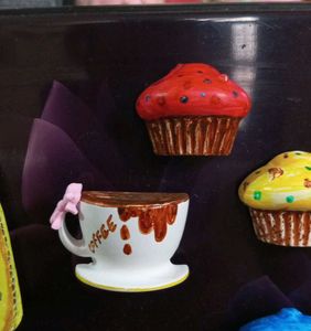 Fridge magnets,Cute Cupcake &amp; Coffee Magnets