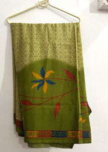 Beautiful Green Printed Saree