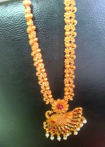 Traditional Gold Peacock Necklace
