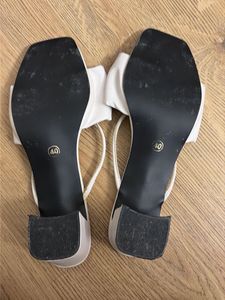White Bow Sandals