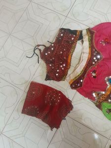 ❤️💫🧡Multi Colour Girls Chaniya Choli 💙💛🧡