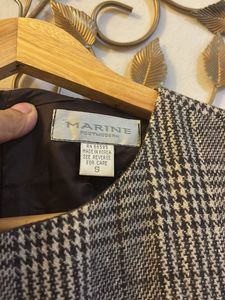 Classic Plaid Sleeveless Dress woollen