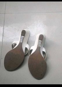Inc.5 White Thong Sandals