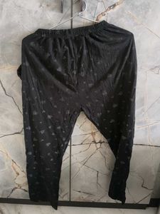 Comfy Black Heart Print Pajama Pants
